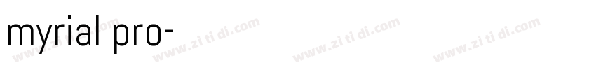 myrial pro字体转换